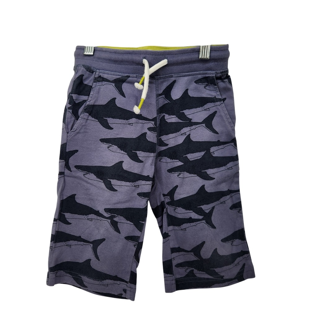 Boden Boys' Shark Print Pull-On Sweatpants / Jersey Shorts4Y